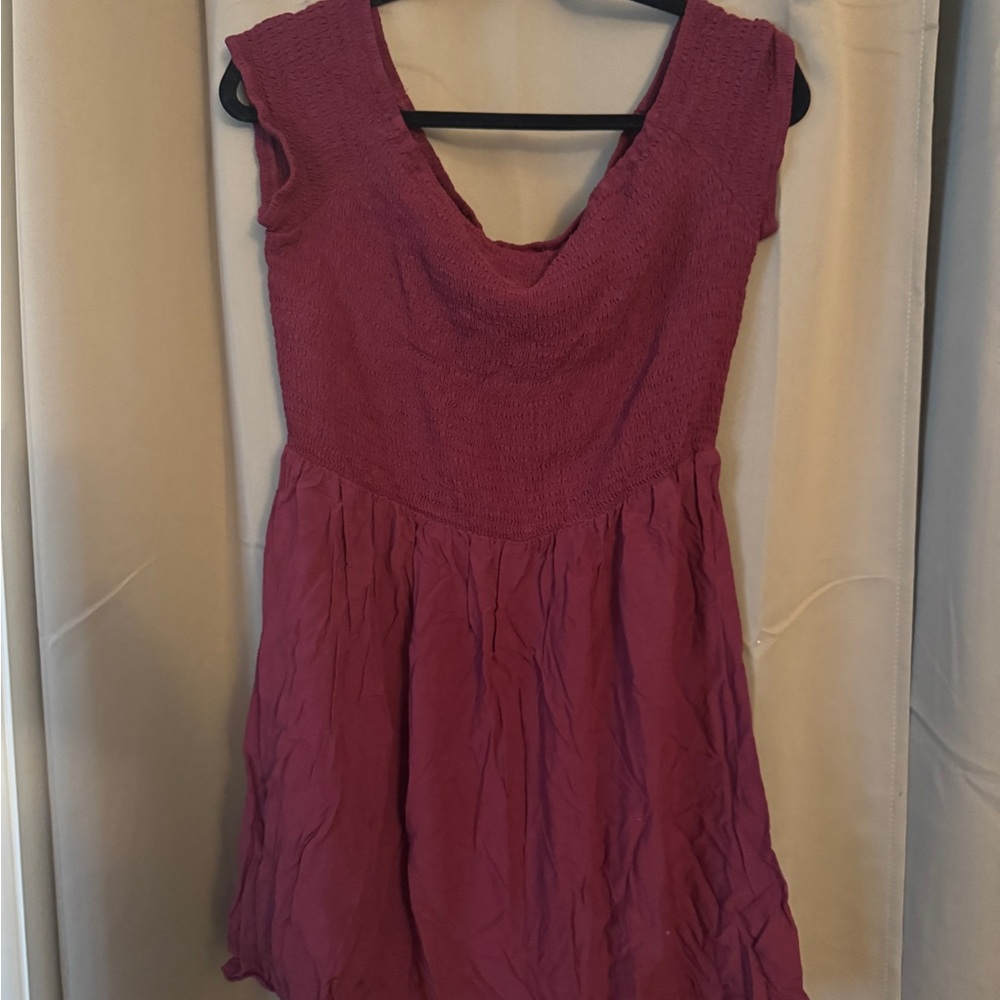 Mossimo Off the Shoulder Burgundy Dress XXL